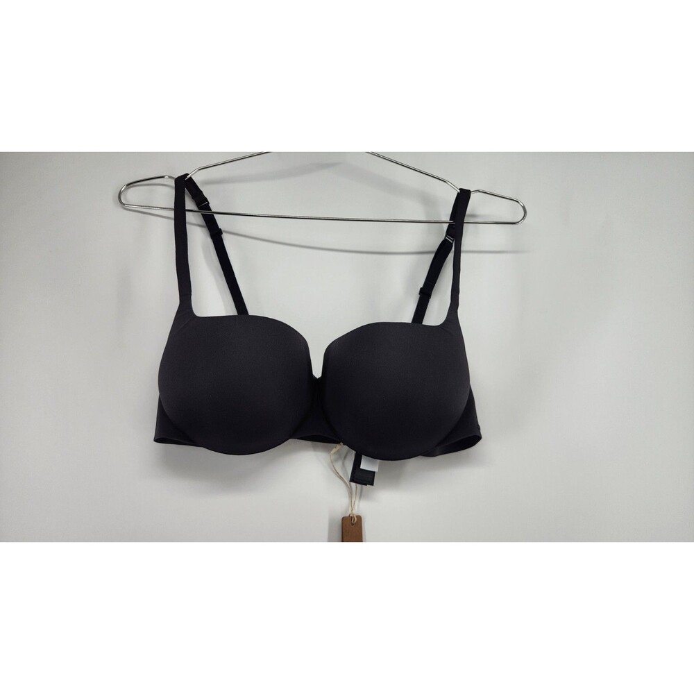 Skims 34C Onyx Black Ultimate Push Up Balconette Bra Ba-BAL-5486W NWT - Picture 1 of 6